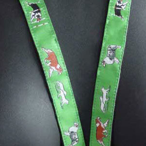 photo of Australian Shepherd Woven Lanyard - Green