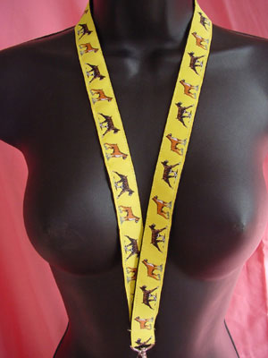 photo of Boxer Woven Lanyard - Yellow