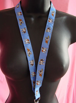 photo of Bulldog Woven Lanyard - Blue