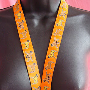 photo of Bullmastiff Woven Lanyard - Orange