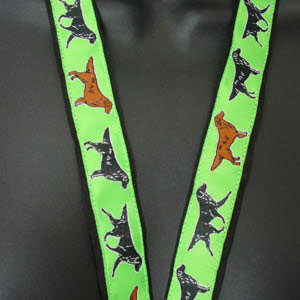 photo of Flat Coated Retriever Lanyard - Green