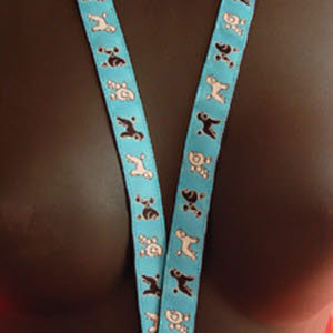 photo of Miniature Poodle Lanyard - Blue