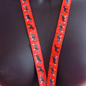 photo of Miniature Schnauzer Lanyard - Red