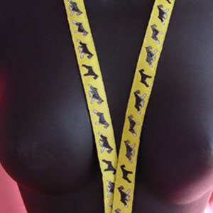 photo of Miniature Schnauzer Lanyard - Yellow