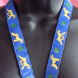 photo of Soft Coated Wheaten Terrier Lanyard - Blue