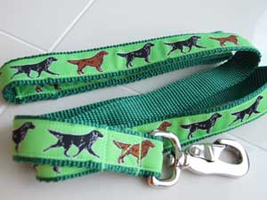 photo of Woven Collar - Flat Coat Retriever - Green