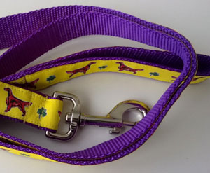 photo of Woven Lead - Irish Setter - Yellow on Purple