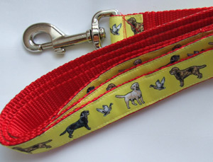 photo of Woven Lead - Labrador Yellow on Red
