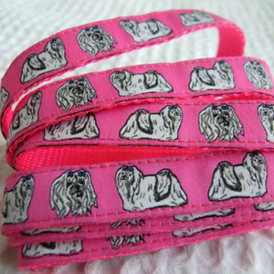 photo of Maltese Hot Pink Woven Lead