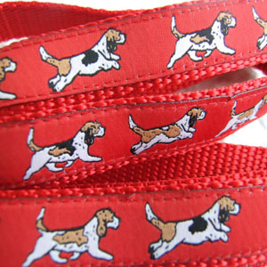 photo of Woven Collar - Petit Basset Griffon Vendeenl - Red