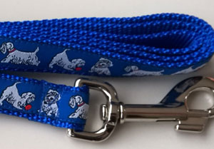 photo of Sealyham Terrier Blue Woven Lead