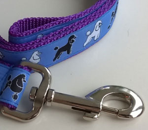 photo of Woven Lead - Standard Poodle - Blue on Purple