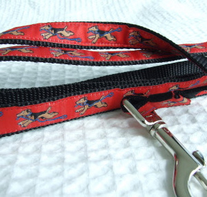 photo of Welsh Terrier Red on Black Woven Collar