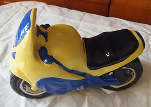 Motorbike - Yellow money box