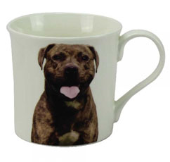 photo of Brindle Staffie Leonardo Mug