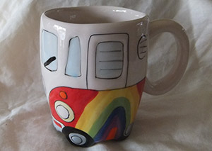 photo of Psychadelic Campervan Mug