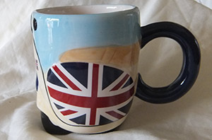 photo of Union Jack Scooter Mug