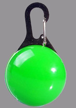 photo of Dog Collar Flashing Pendant Light - Green
