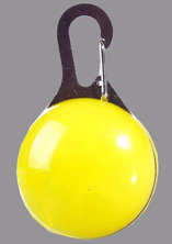 photo of Dog Collar Flashing Pendant Light - Yellow