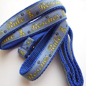photo of Woven Lead - Rescues Rule - Blue - Medium