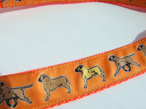 photo of Woven Collar - Bullmastiff - Orange