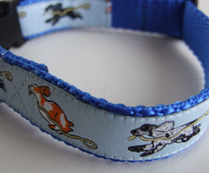 photo of Woven Collar - Cocker Spaniel - Blue