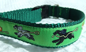 photo of Woven Collar - Cocker Spaniel - Green