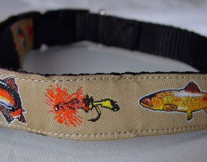 photo of Woven Collar - Beige on Black - M