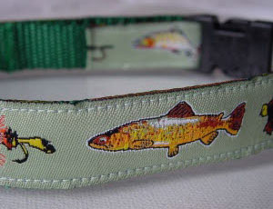 photo of Woven Collar - Fishes - Green
