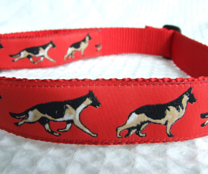 photo of German Shepherd Red Woven Collar