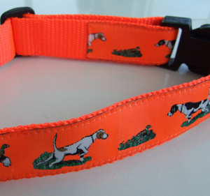 photo of Woven Collar - Greyhound Orange