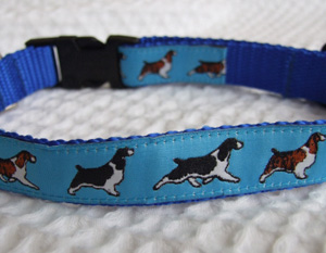 photo of Woven Collar - Springer Spaniel Blue