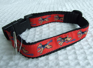 photo of Welsh Terrier Red on Black Woven Collar
